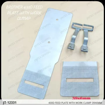 430D FEED PLATE WITH WORK CLAMP 39X6MM — JT-12331 sewing machine spare part