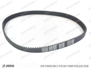 D/N TIMING BELT 670-5M 15MM FOR JUKI 3568 — JT-20932 sewing machine spare part