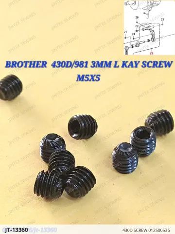 430D SCREW 012500536 — JT-13360 sewing machine spare part