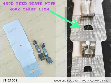 430D FEED PLATE WITH WORK CLAMP D TYPE — JT-24003 sewing machine spare part