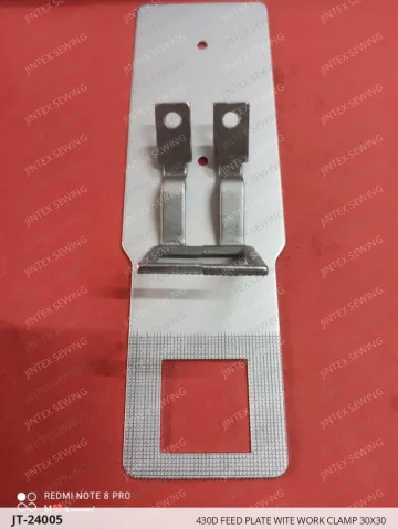 430D FEED PLATE WITE WORK CLAMP 30X30 — JT-24005 sewing machine spare part