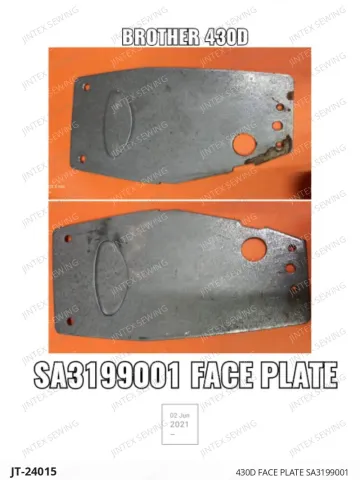 430D FACE PLATE SA3199001 — JT-24015 sewing machine spare part