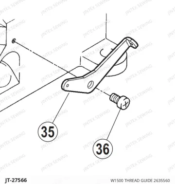 W1500 THREAD GUIDE 2635560 — JT-27566 sewing machine spare part