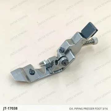 O/L PIPING PRESSER FOOT 3/16 — JT-17038 sewing machine spare part