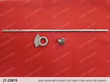 430F GEAR WITH SHAFT SET SB0717001 WITH SB1268001 — JT-23815 sewing machine spare part