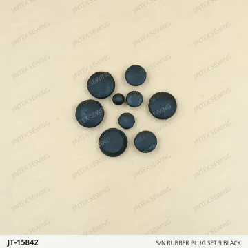 S/N RUBBER PLUG SET 9 BLACK — JT-15842 sewing machine spare part