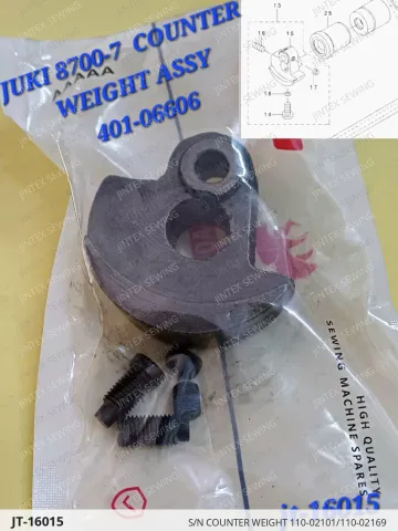 S/N COUNTER WEIGHT 110-02101/110-02169 — JT-16015 sewing machine spare part
