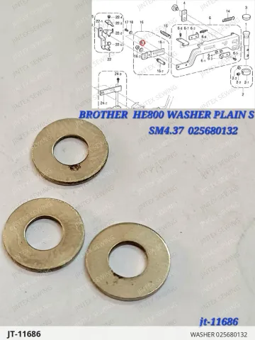 WASHER 025680132 — JT-11686 sewing machine spare part