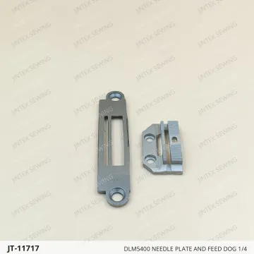DLM5400 NEEDLE PLATE AND FEED DOG 1/4 — JT-11717 sewing machine spare part