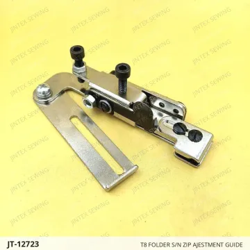 T8 FOLDER S/N ZIP AJESTMENT GUIDE — JT-12723 sewing machine spare part