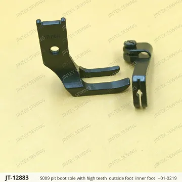 S009 pit boot sole with high teeth  outside foot  inner foot  H01-0219 — JT-12883 sewing machine spare part