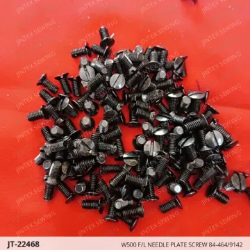 W500 F/L NEEDLE PLATE SCREW 84-464/9142 — JT-22468 sewing machine spare part