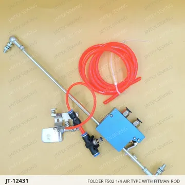 FOLDER F502 1/4 AIR TYPE WITH FITMAN ROD — JT-12431 sewing machine spare part