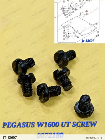 screw 007218 — JT-13607 sewing machine spare part