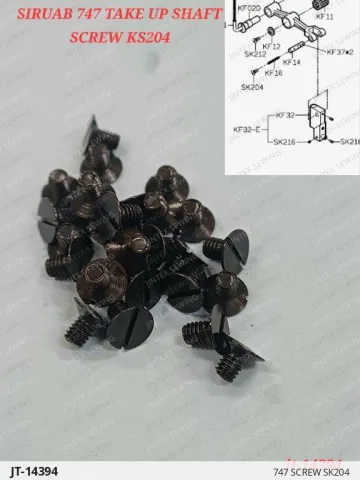747 SCREW SK204 — JT-14394 sewing machine spare part