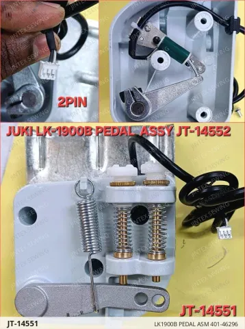 LK1900B PEDAL ASM 401-46296 — JT-14551 sewing machine spare part