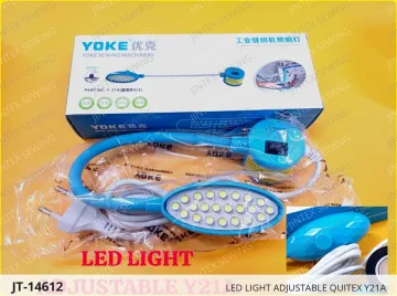 LED LIGHT ADJUSTABLE QUITEX Y21A — JT-14612 sewing machine spare part