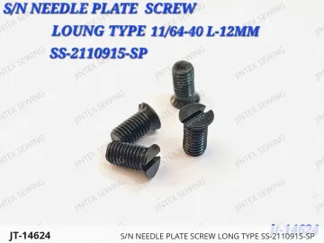 S/N NEEDLE PLATE SCREW LONG TYPE SS-2110915-SP — JT-14624 sewing machine spare part