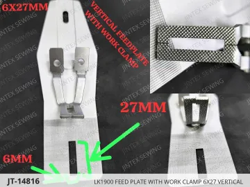 LK1900 FEED PLATE WITH WORK CLAMP 6X27 VERTICAL — JT-14816 sewing machine spare part