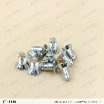 S/N NEEDLE PLATE SCREW SS-2110920-TP — JT-15880 sewing machine spare part