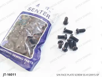 S/N FACE PLATE SCREW SS-4120915-SP — JT-16011 sewing machine spare part