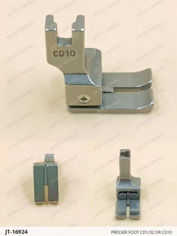 PRESSER FOOT CD1/32 OR CD10 — JT-16924 sewing machine spare part
