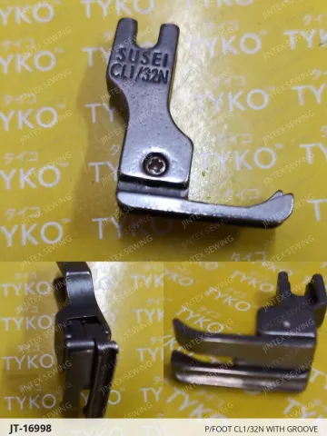 P/FOOT CL1/32N WITH GROOVE — JT-16998 sewing machine spare part