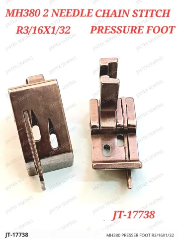 MH380 PRESSER FOOT R3/16X1/32 — JT-17738 sewing machine spare part