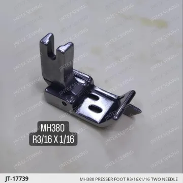 MH380 PRESSER FOOT R3/16X1/16 TWO NEEDLE — JT-17739 sewing machine spare part