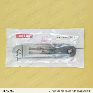 MH380 NEEDLE PLATE 3/16 TWO NEEDLE — JT-17753 sewing machine spare part