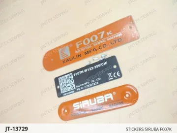 STICKERS SIRUBA F007K — JT-13729 sewing machine spare part