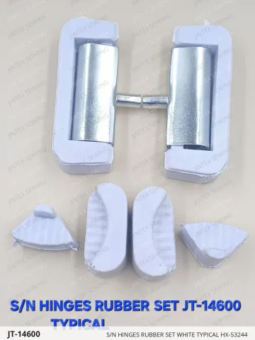 S/N HINGES RUBBER SET WHITE TYPICAL HX-53244 — JT-14600 sewing machine spare part