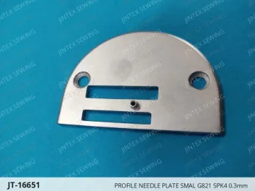 PROFILE NEEDLE PLATE SMAL G821 SPK4 0.3mm — JT-16651 sewing machine spare part