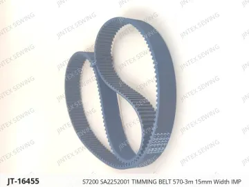 S7200 SA2252001 TIMMING BELT 570-3m 15mm Width IMP — JT-16455 sewing machine spare part