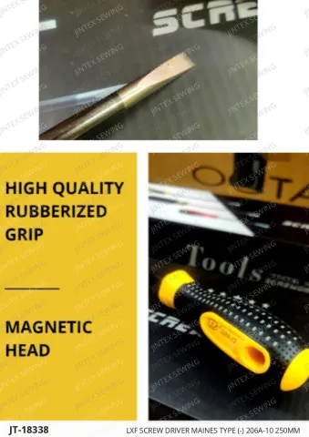 LXF SCREW DRIVER MAINES TYPE (-) 206A-10 250MM — JT-18338 sewing machine spare part