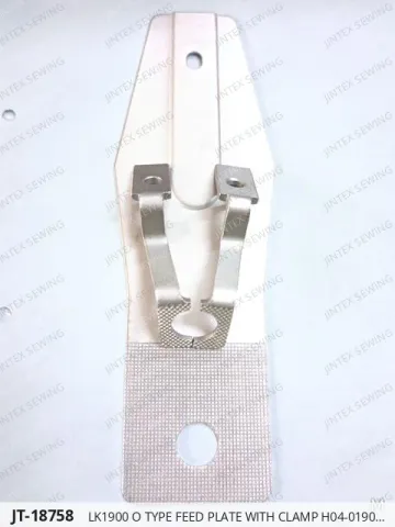 LK1900 O TYPE FEED PLATE WITH CLAMP H04-0190 13MM — JT-18758 sewing machine spare part