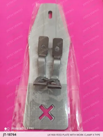 LK1900 FEED PLATE WITH WORK CLAMP X TYPE — JT-18764 sewing machine spare part
