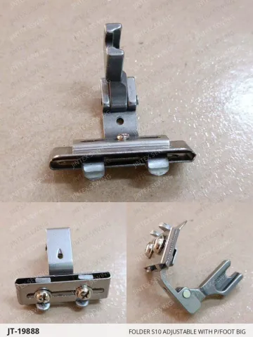 FOLDER S10 ADJUSTABLE WITH P/FOOT BIG — JT-19888 sewing machine spare part