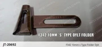 F342 10mm s Type Folder Dylt — JT-20692 sewing machine spare part