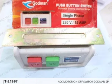 ACC MOTOR ON OFF SWITCH GODMAN 2P — JT-21997 sewing machine spare part