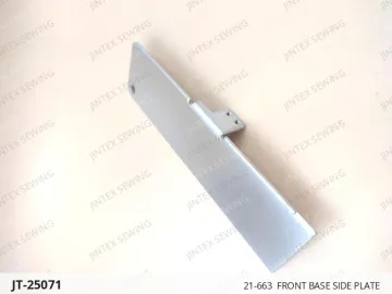 21-663  FRONT BASE SIDE PLATE — JT-25071 sewing machine spare part