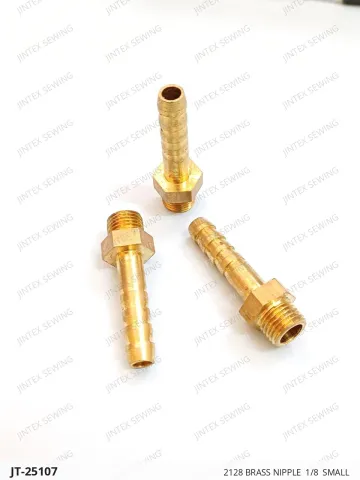 2128 BRASS NIPPLE  1/8  SMALL — JT-25107 sewing machine spare part